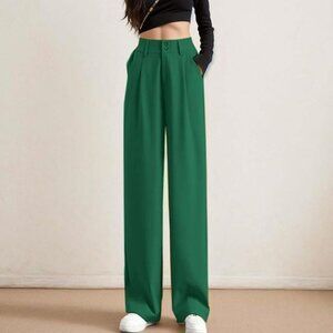 Women's High Waist Work Pants Business Casual Office Trousers with Pockets Dress